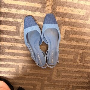 Anne Klein Women's Denim Blue Slingback Flats